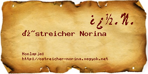 Östreicher Norina névjegykártya